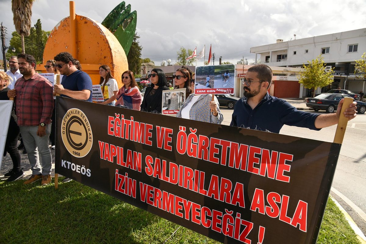 KTOEÖS, Güzelyurt ve Lefke bölgesi okullarında grev yaptı — 3. fotoğraf