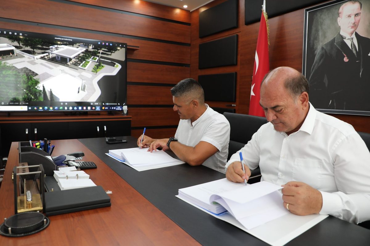 Minareliköy Muhtarlığı ve Spor Kulübü Sosyal Tesisi için imzalar atıldı — 1. fotoğraf