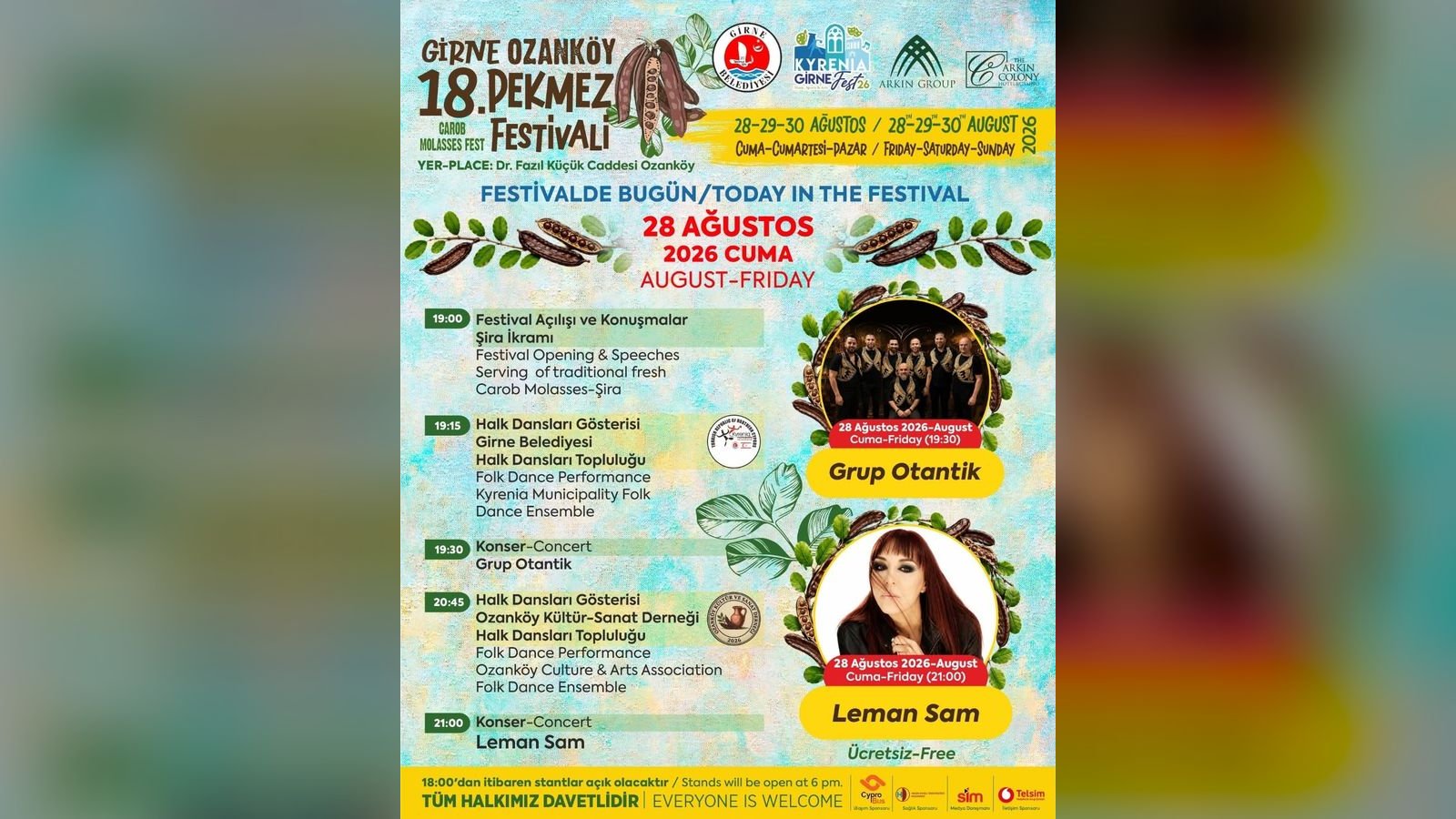 18. Girne Ozanköy Pekmez Festivali yarın başlıyor