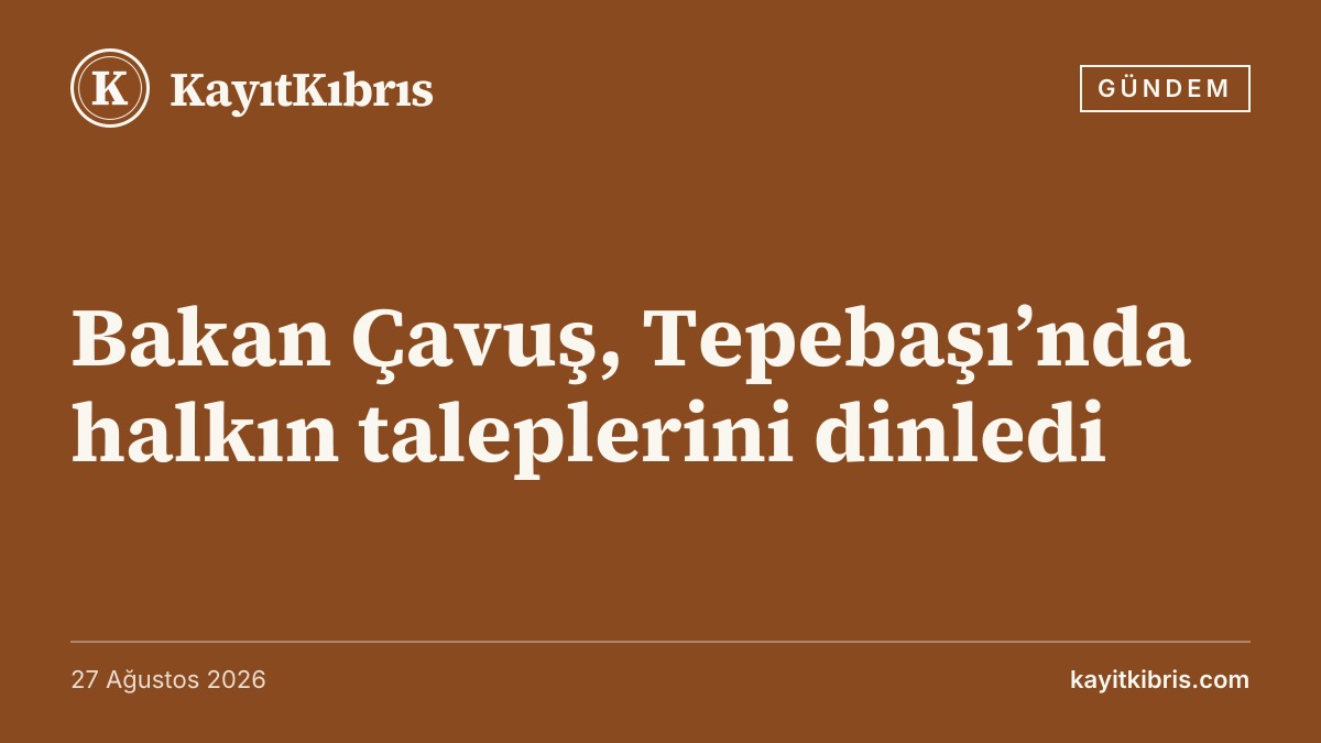 Bakan Çavuş, Tepebaşı’nda halkın taleplerini dinledi