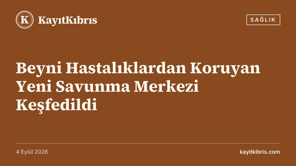 Beyni Hastalıklardan Koruyan Yeni Savunma Merkezi Keşfedildi