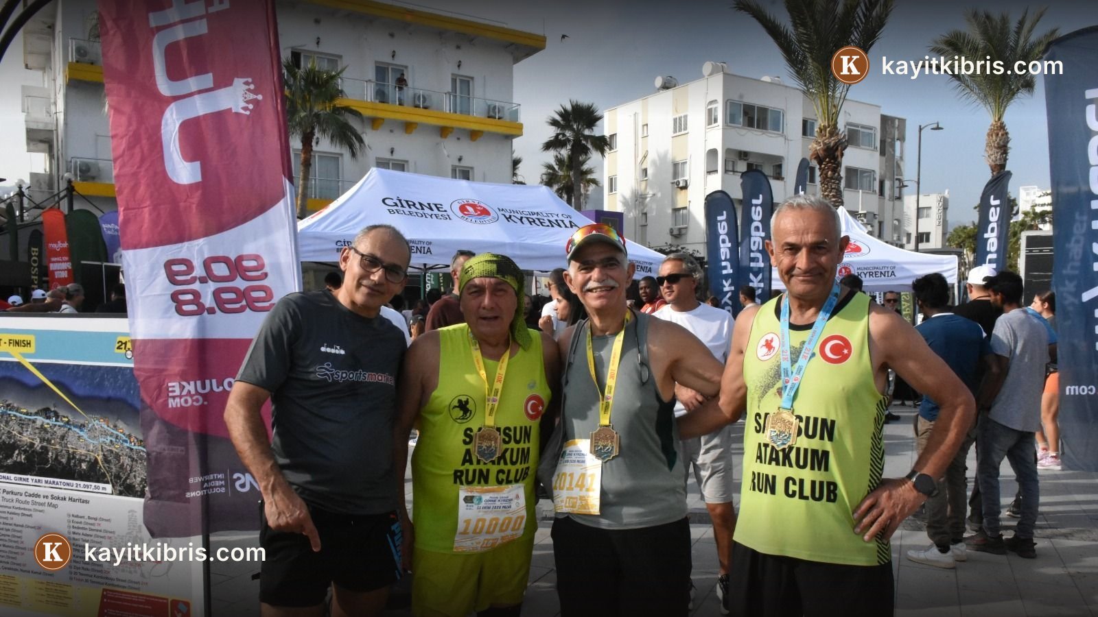 Deniz faciası mağdurları için Girne Yarı Maratonu tamamlandı
