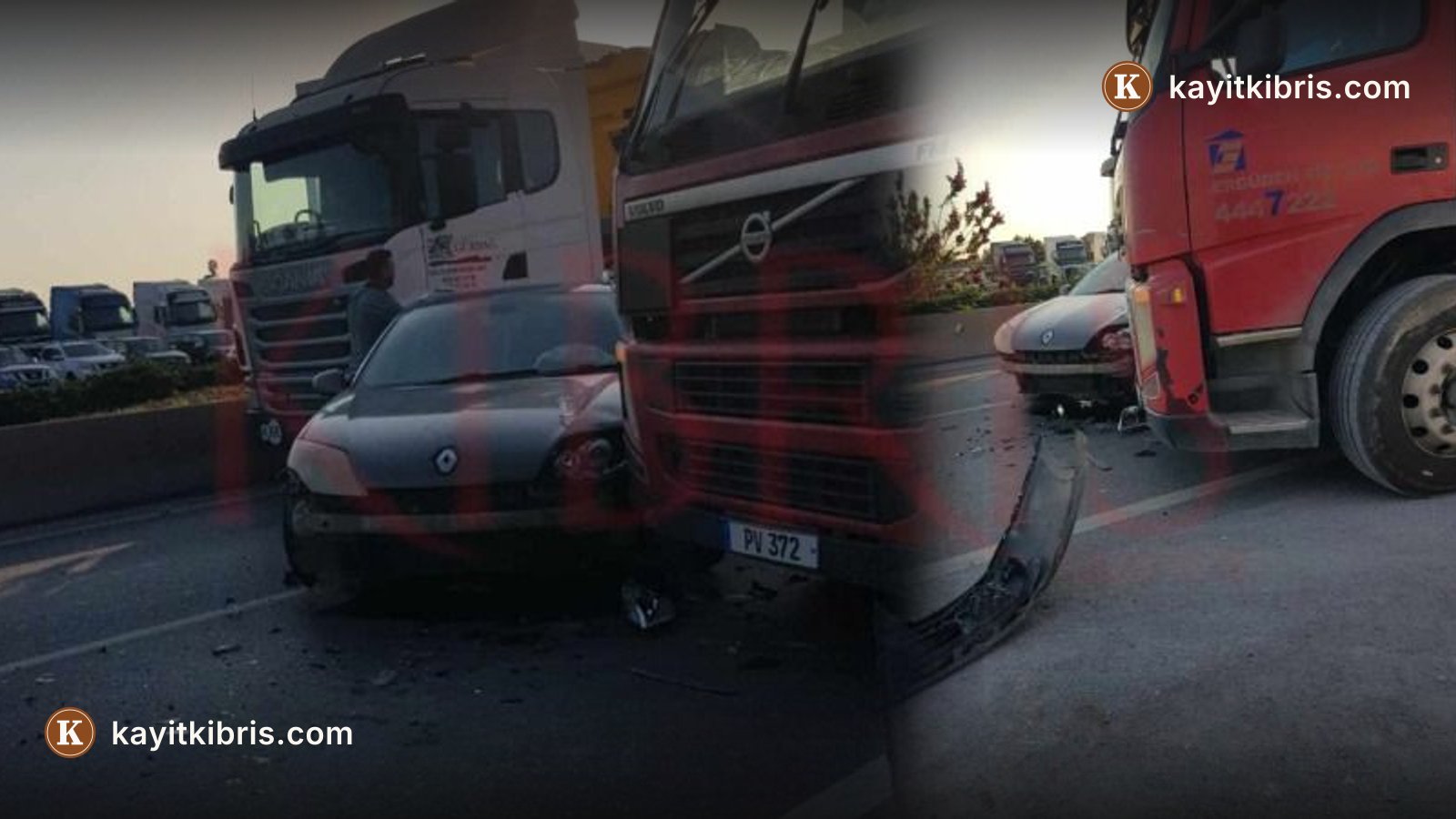 Erülkü-Yonca Kavşağı arasında kaza: Trafik durma noktasına geldi