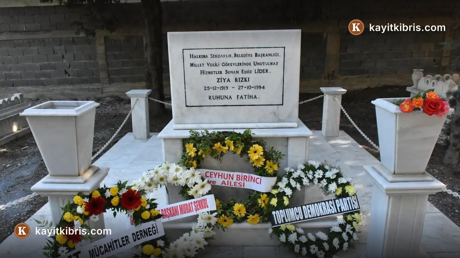Eski milletvekili ve belediye başkanı Ziya Rızkı 32. ölüm yıl dönümünde anıldı