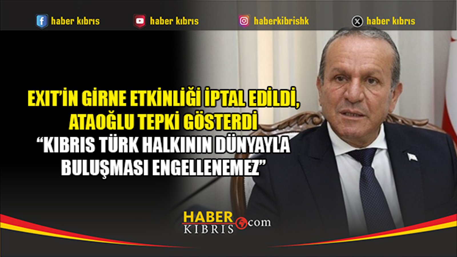 EXIT organizasyonunun iptaline Ataoğlu'ndan tepki