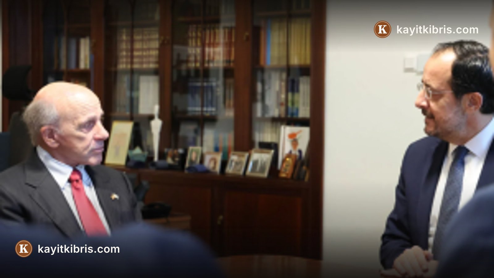 Hristodulidis, ABD'nin Kıbrıs Büyükelçisi Breslow'la görüştü