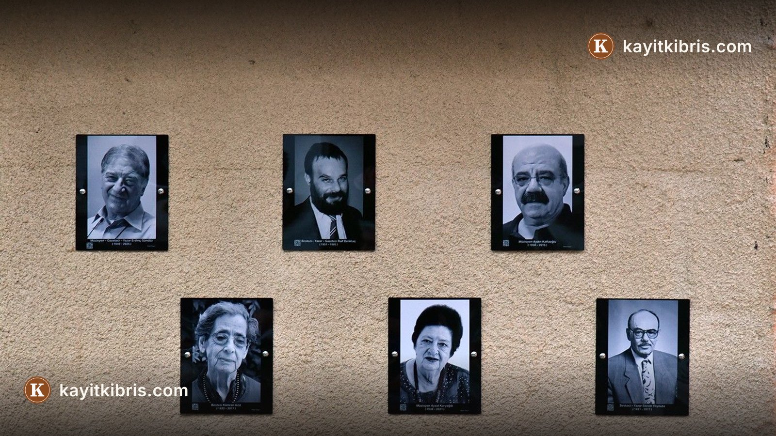 Kıbrıs Edebiyat Derneği'nin "Sanatın Ölümsüz Yüzleri" sergisi LESAM'da açıldı