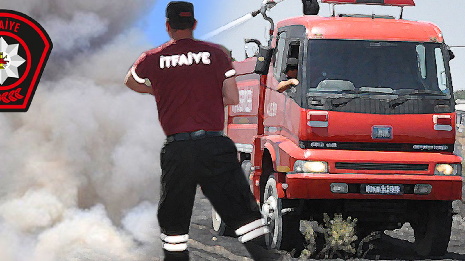 Lefkoşa'da araçta unutulan çakmak yangın çıkardı