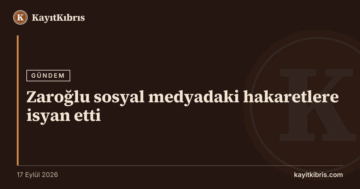 Zaroğlu sosyal medyadaki hakaretlere isyan etti
