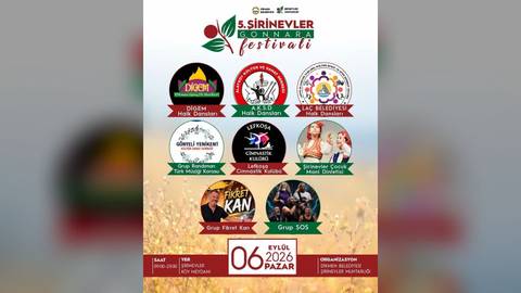 5. Şirinevler Gonnara Festivali 6 Eylül'de düzenlenecek