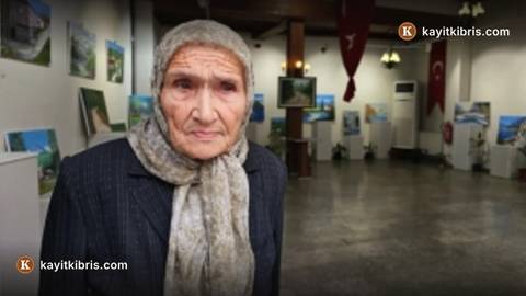 81 yaşındaki Şahinde Ermiş ikinci resim sergisini açtı