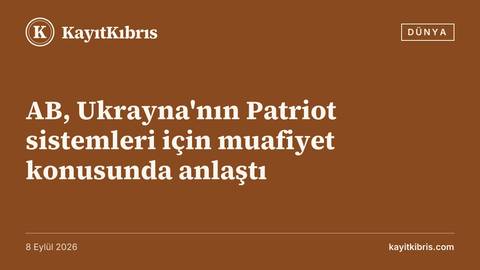 AB, Ukrayna'nın Patriot sistemleri için muafiyet konusunda anlaştı