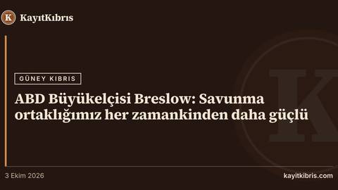 ABD Büyükelçisi Breslow: Savunma ortaklığımız her zamankinden daha güçlü