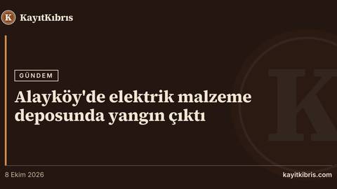 Alayköy'de elektrik malzeme deposunda yangın çıktı