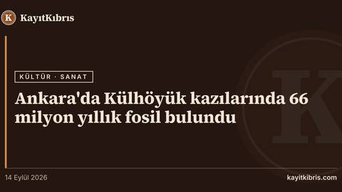 Ankara'da Külhöyük kazılarında 66 milyon yıllık fosil bulundu