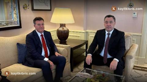 Arıklı, Ankara'da Kırgızistan Cumhurbaşkanı Caparov'a Kırgız Evi projesini anlattı