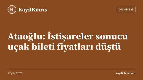 Ataoğlu: İstişareler sonucu uçak bileti fiyatları düştü