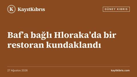 Baf’a bağlı Hloraka’da bir restoran kundaklandı