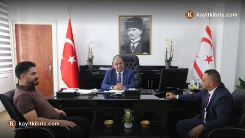 Bakan Sucuoğlu, Gazimağusa Taksiciler Birliği heyetini kabul etti