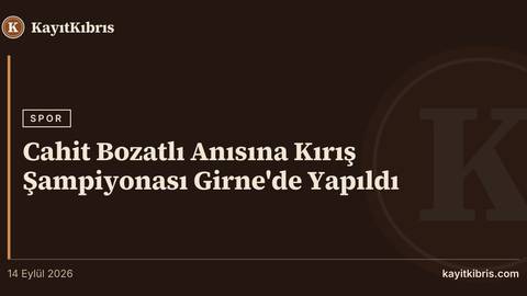 Cahit Bozatlı Anısına Kırış Şampiyonası Girne'de Yapıldı