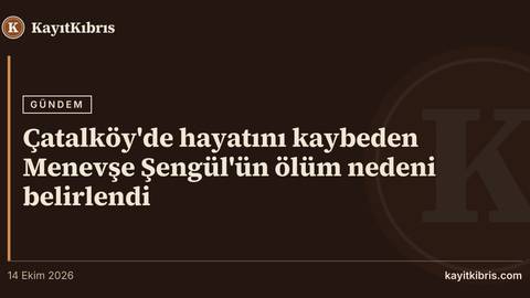 Çatalköy'de hayatını kaybeden Menevşe Şengül'ün ölüm nedeni belirlendi