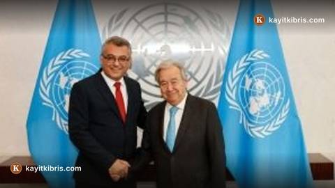 Cumhurbaşkanı Erhürman, BM Genel Sekreteri Guterres ile New York'ta görüştü