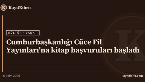 Cumhurbaşkanlığı Cüce Fil Yayınları'na kitap başvuruları başladı
