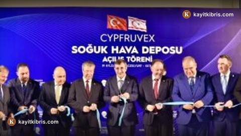 Cypfruvex'in 15 bin tonluk soğuk hava deposu törenle hizmete açıldı