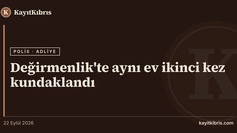 Değirmenlik'te aynı ev ikinci kez kundaklandı