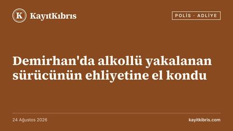 Demirhan'da alkollü yakalanan sürücünün ehliyetine el kondu