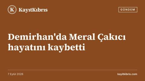 Demirhan'da Meral Çakıcı hayatını kaybetti
