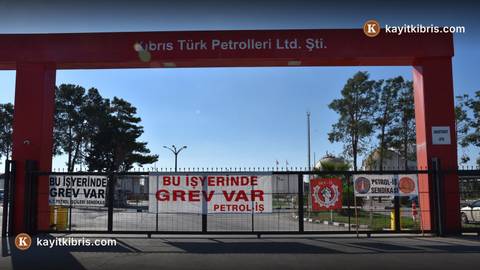 DEV-İŞ, Kıbrıs Türk Petrolleri'nde ek mesaiyi reddetti, uyarı grevine başladı