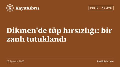 Dikmen'de tüp hırsızlığı: bir zanlı tutuklandı