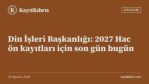 Din İşleri Başkanlığı: 2027 Hac ön kayıtları için son gün bugün