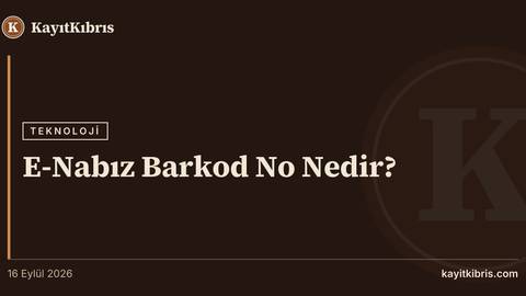 E-Nabız Barkod No Nedir?