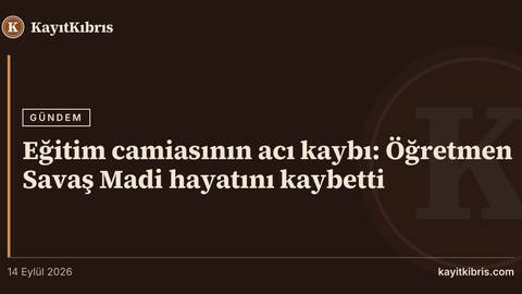 Eğitim camiasının acı kaybı: Öğretmen Savaş Madi hayatını kaybetti