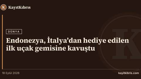 Endonezya, İtalya'dan hediye edilen ilk uçak gemisine kavuştu