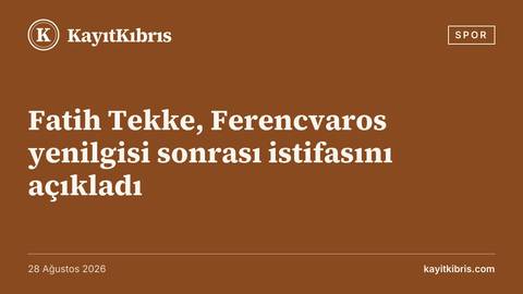 Fatih Tekke, Ferencvaros yenilgisi sonrası istifasını açıkladı