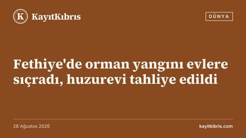 Fethiye'de orman yangını evlere sıçradı, huzurevi tahliye edildi