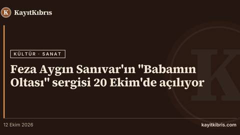 Feza Aygın Sanıvar'ın "Babamın Oltası" sergisi 20 Ekim'de açılıyor