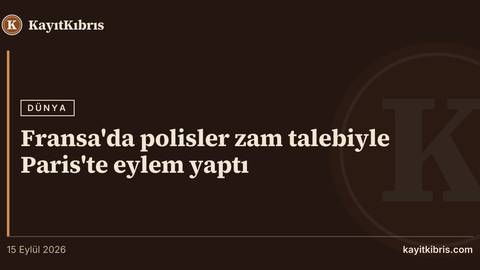 Fransa'da polisler zam talebiyle Paris'te eylem yaptı