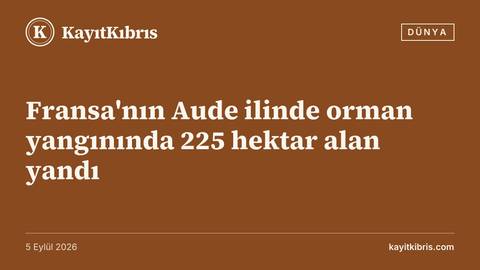 Fransa'nın Aude ilinde orman yangınında 225 hektar alan yandı