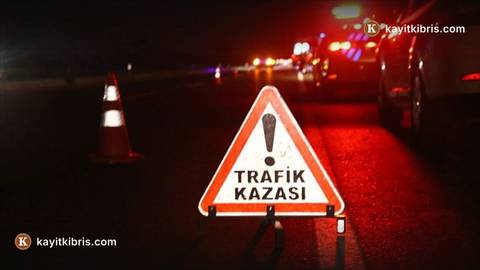 Gazimağusa'da araç dere yatağına düştü, sürücü ağır yaralandı
