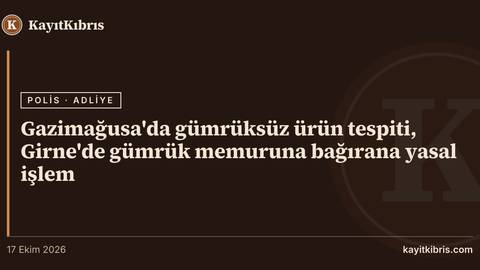 Gazimağusa'da gümrüksüz ürün tespiti, Girne'de gümrük memuruna bağırana yasal işlem