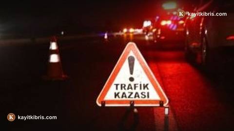 Gazimağusa'da sürücü, önündeki aracı geçerken motosiklete çarptı: 1 yaralı