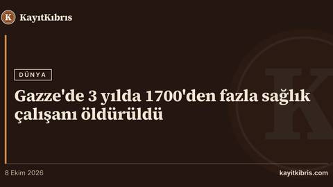 Gazze'de 3 yılda 1700'den fazla sağlık çalışanı öldürüldü