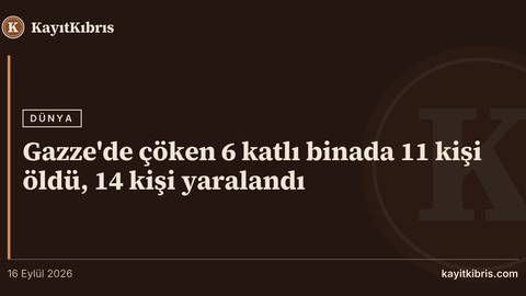 Gazze'de çöken 6 katlı binada 11 kişi öldü, 14 kişi yaralandı
