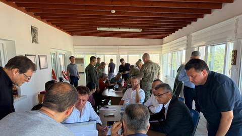 Girne açığındaki gemi kazası için kriz masası toplandı