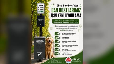 Girne Belediyesi'nden 'Evcil Hayvan Atık İstasyonları' uygulaması