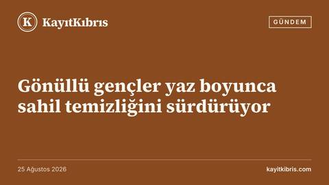 Gönüllü gençler yaz boyunca sahil temizliğini sürdürüyor